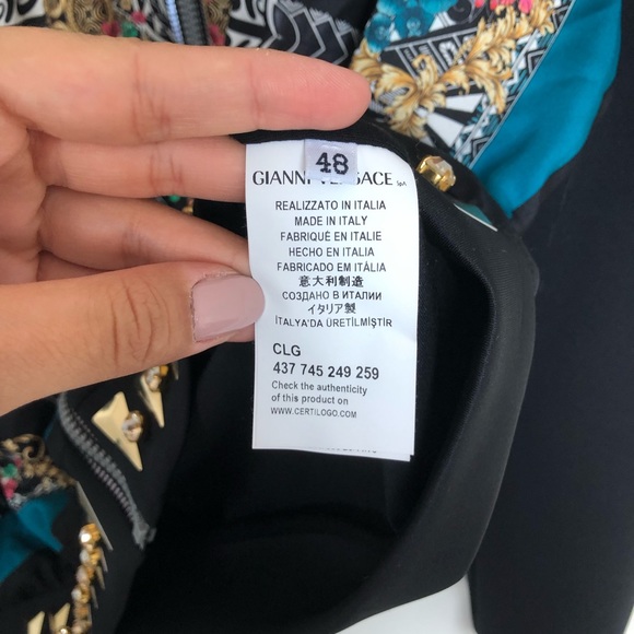 Versace jacket with embellishments nwot - Picture 5 of 7